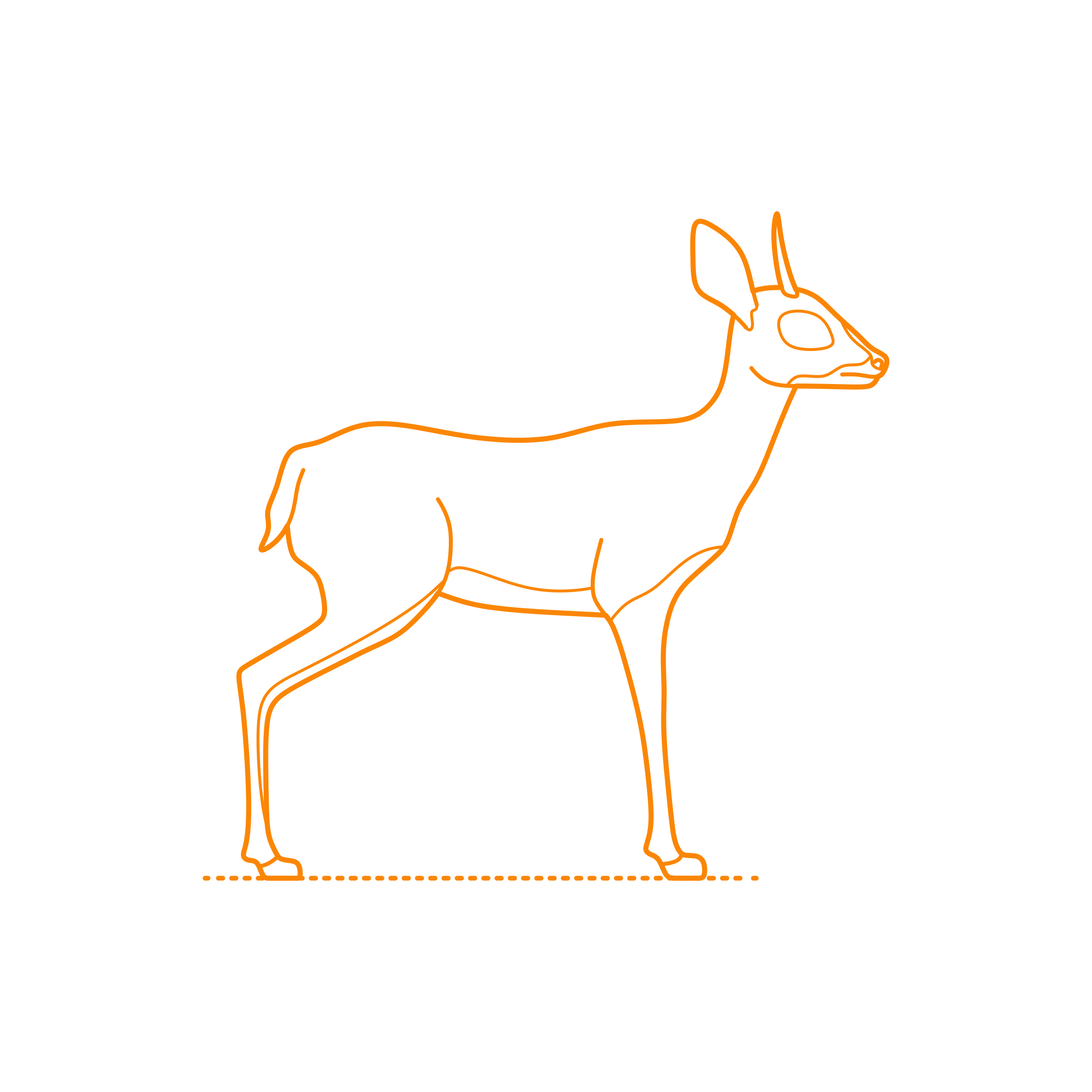 Animals Antelopes Steenbok Vinyl Svg File Free Vectors
